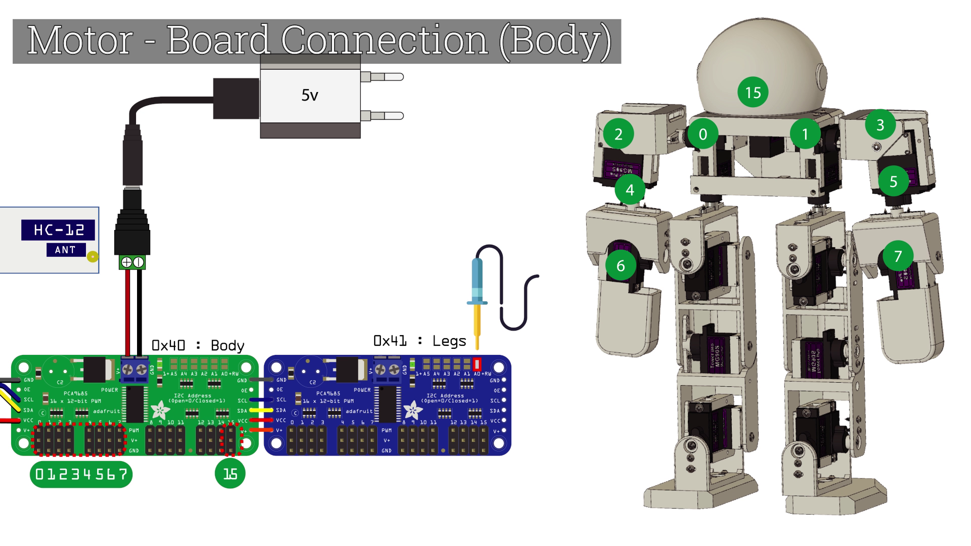 CHOOM [FINAL] Follower Robot Circuit Connection, Building Leader Robot ...