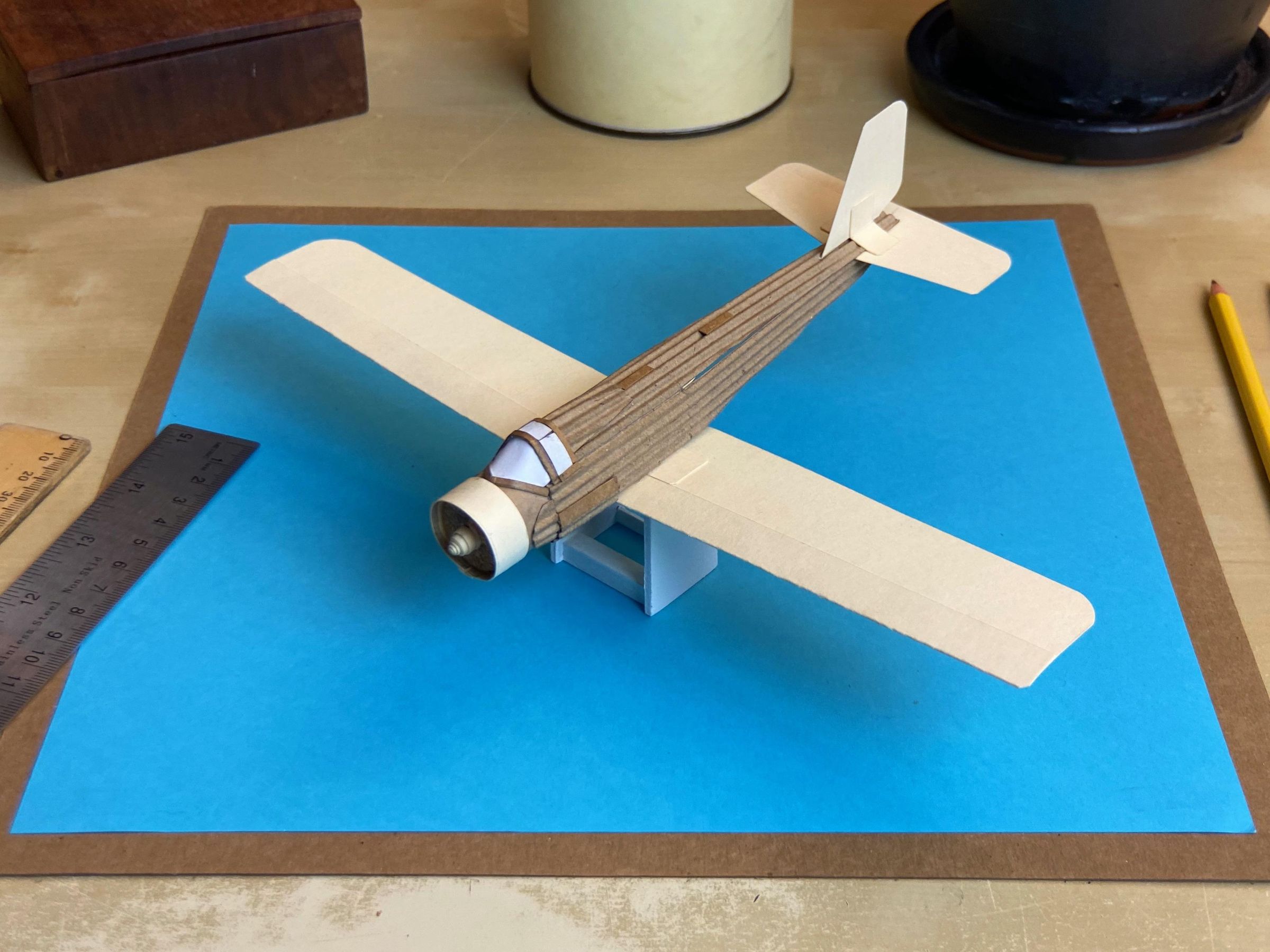 Cardboard Cruiser Card Stock Airplane 8 Steps (with Pictures