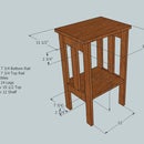 One board simple side table using the Kreg pocket hole jig