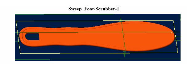 3D CAD Tutorial - Sweep Feature - #2 - Foot-Scrubber- 1