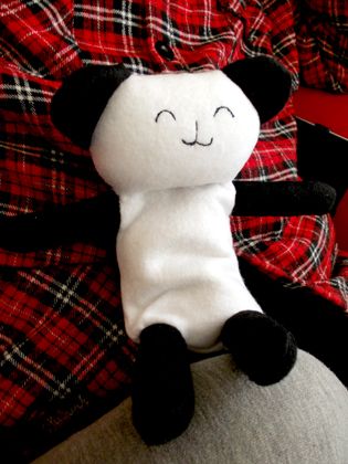 Snuggly Panda Heated Pillow