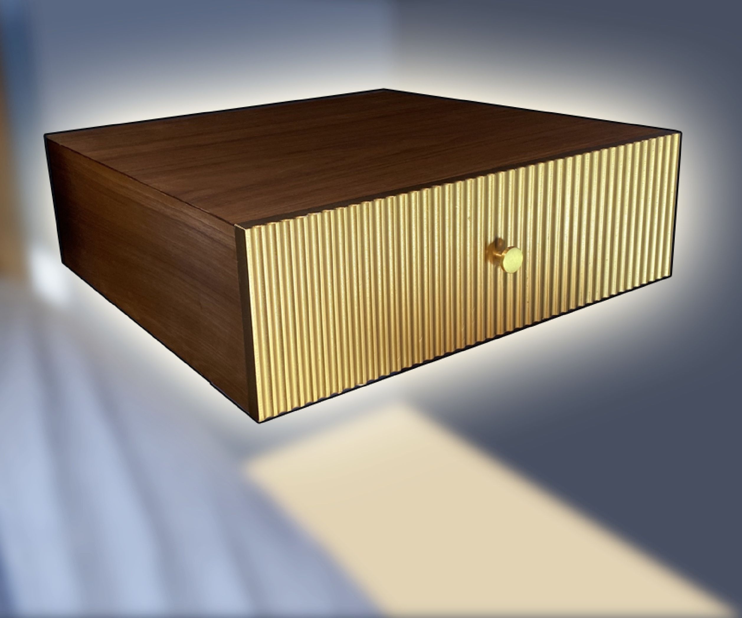 DIY Floating Nightstands (Plywood and Walltnut Veneer)