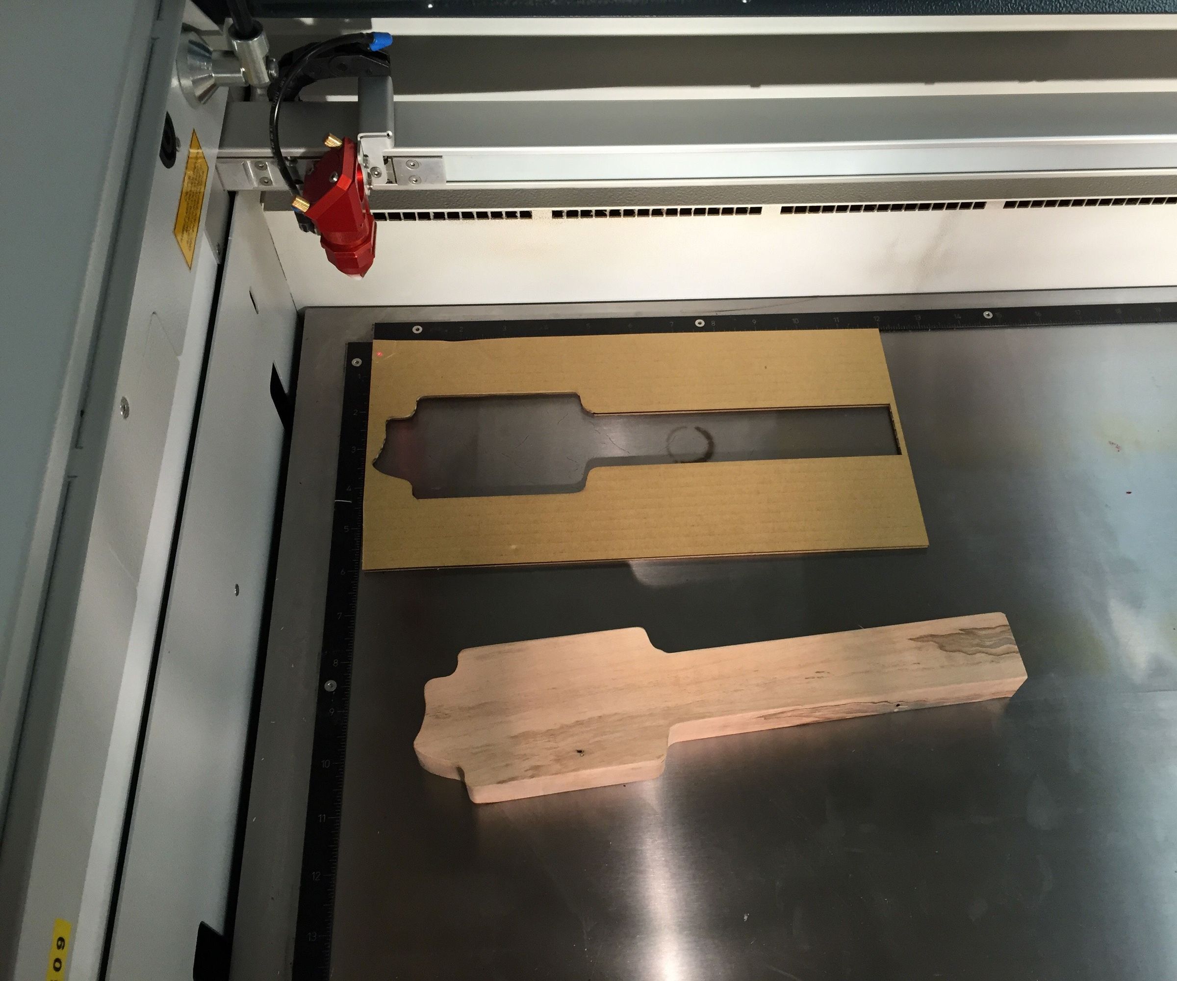 Creating a Template for Irregular Shaped Objects for Lasering