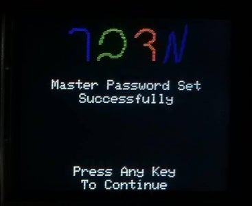Set Master Password