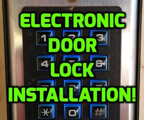 Electronic Door Lock Install DIY! 