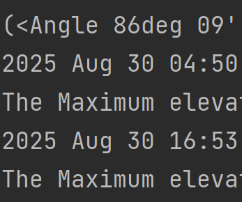 Spacecraft Observation Python Code