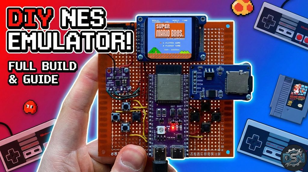 How to Make Esp32 Based Nes Emulator in 2026 : 4 Steps - Instructables
