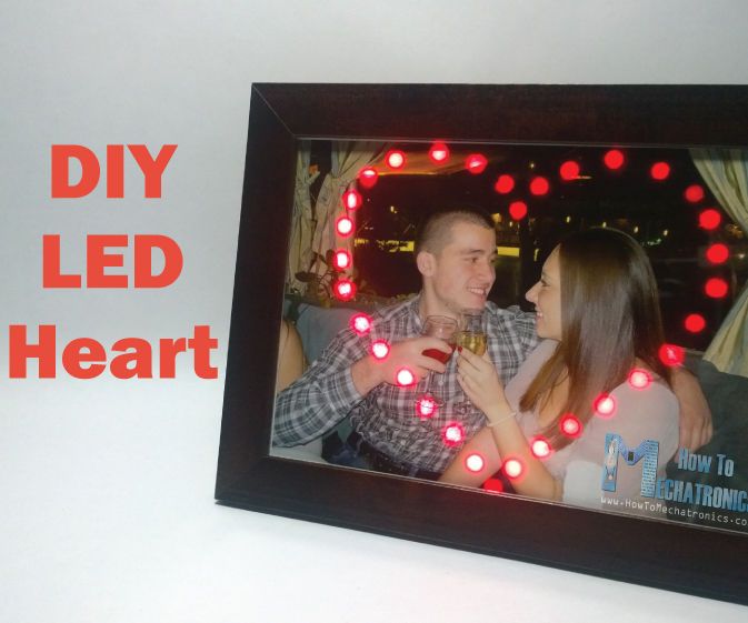 LED Heart Photo Frame - Make a Perfect Valentine's or Birthday Present
