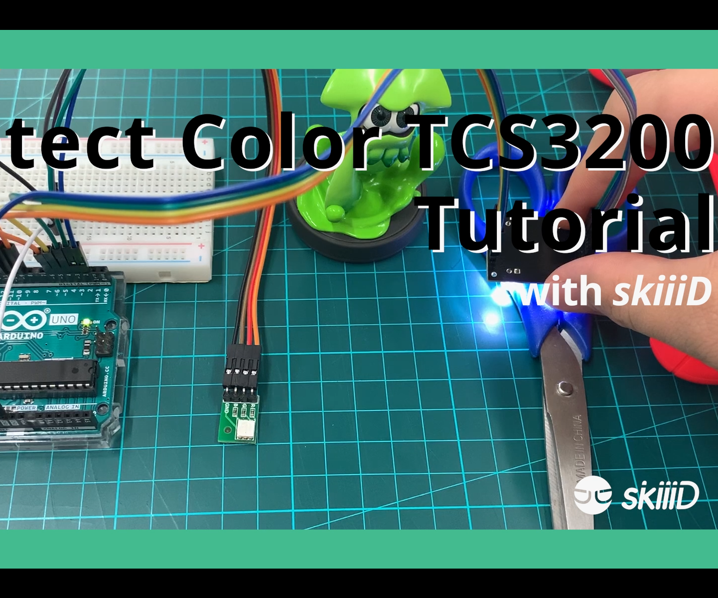 How to Use Detect Color TCS3200 With SkiiiD