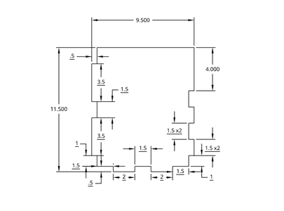 Cut Out Balcony Base/Floor
