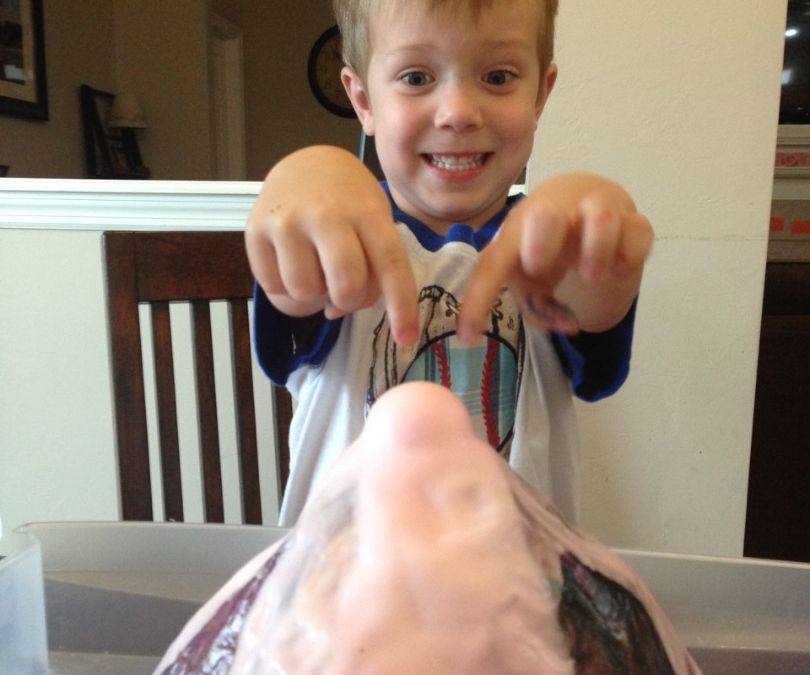 Paper Mache Volcano WITHOUT Using Newspaper