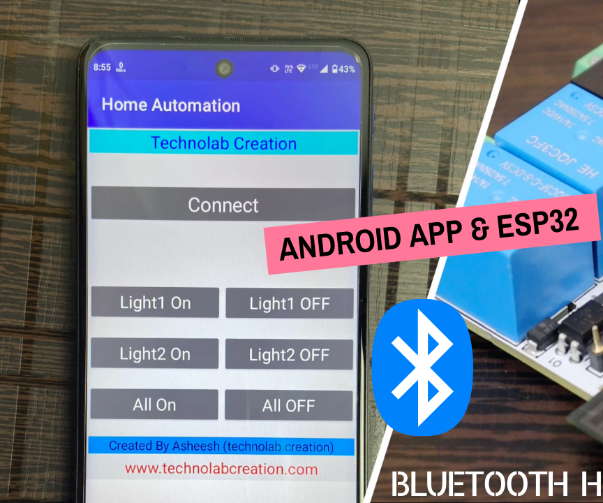 Android App & Bluetooth Controlled Home-devices Using ESP32. | JLCPCB.
