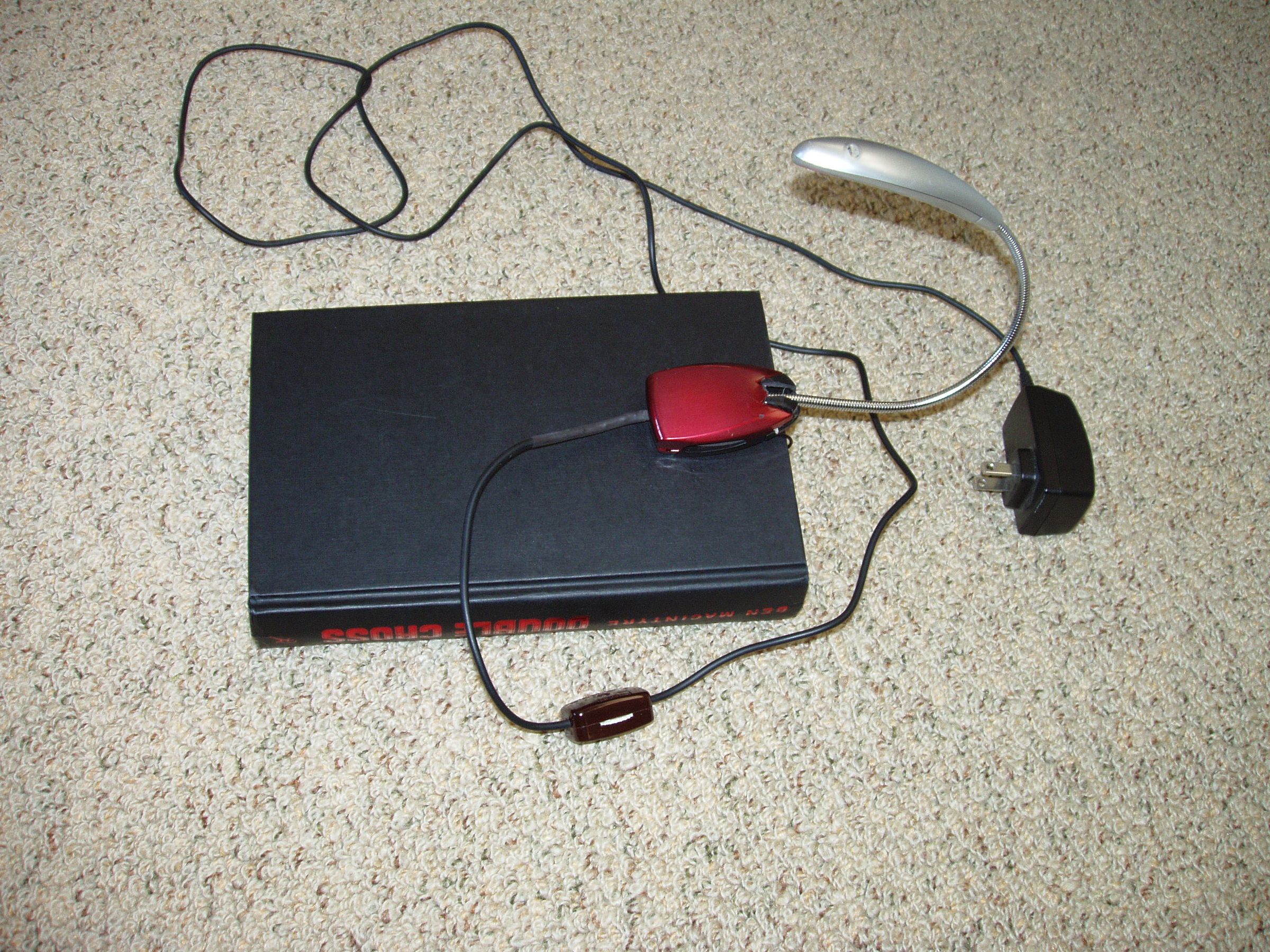 Make a Great Little Book Light From Recycled Electronic Components