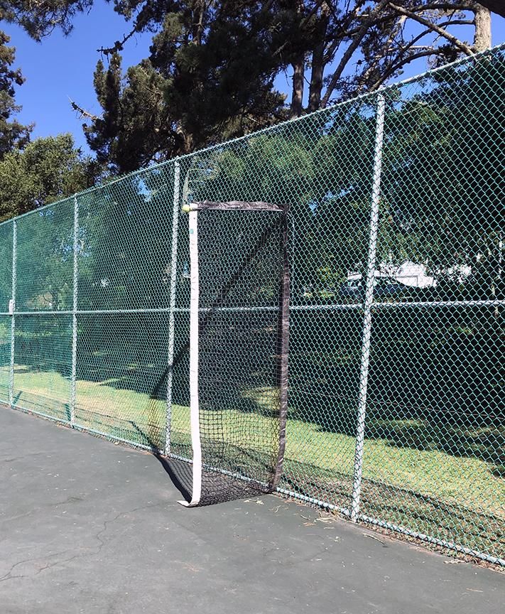Tennis Court Dividers From Re-purposed Nets
