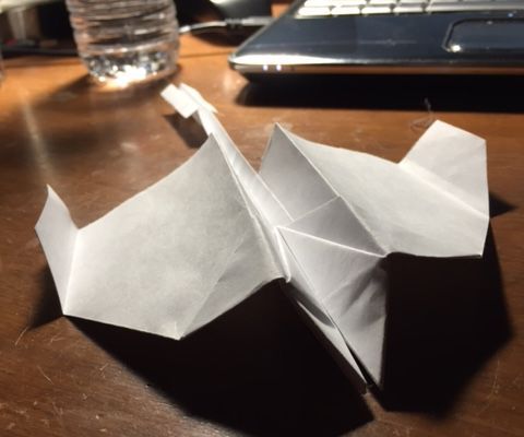 T-Tail Paper Airplane