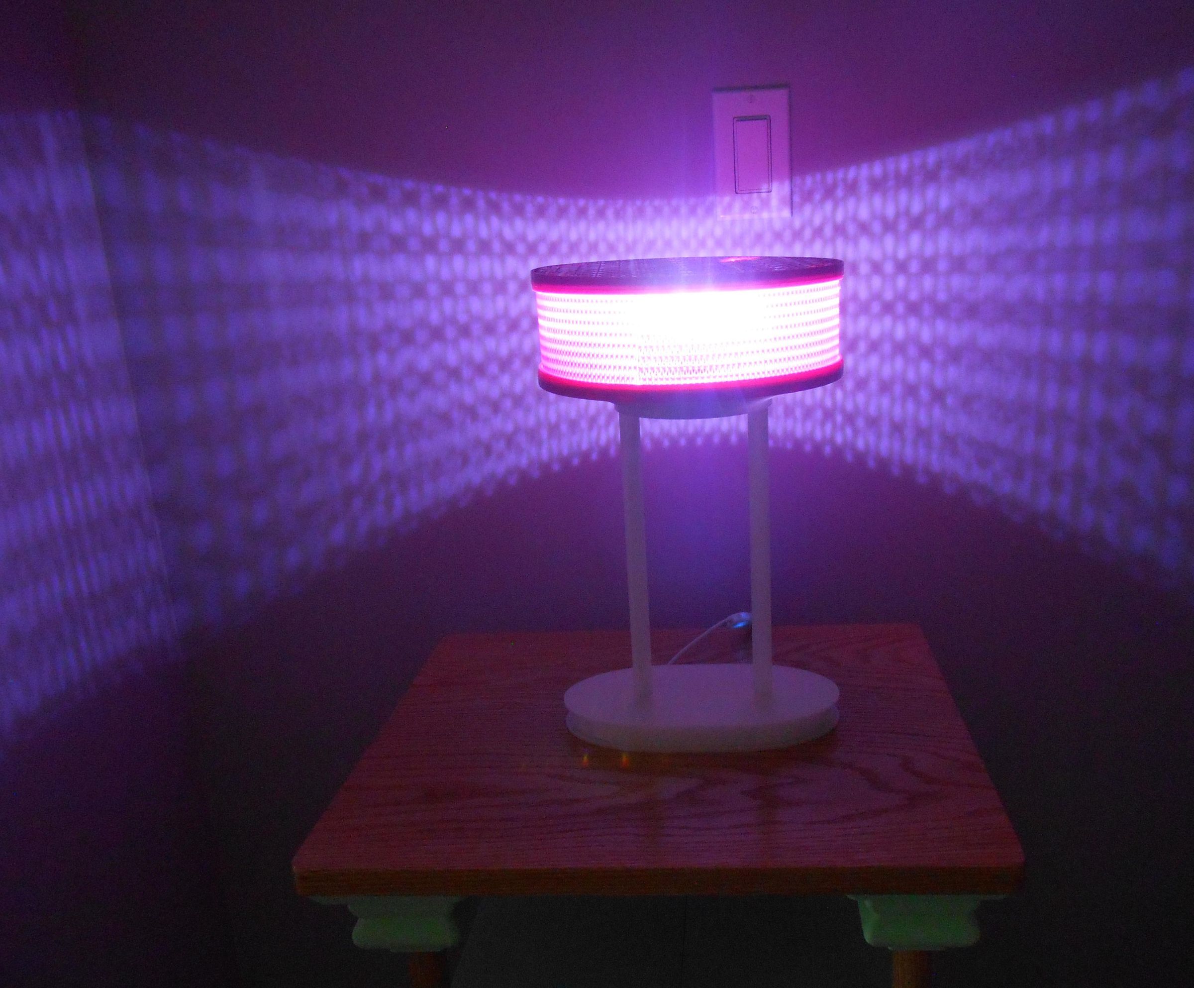 Hinge Shade Empty Filament Spool Lamp