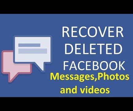 Recover Deleted Facebook Messages, Photos!! 