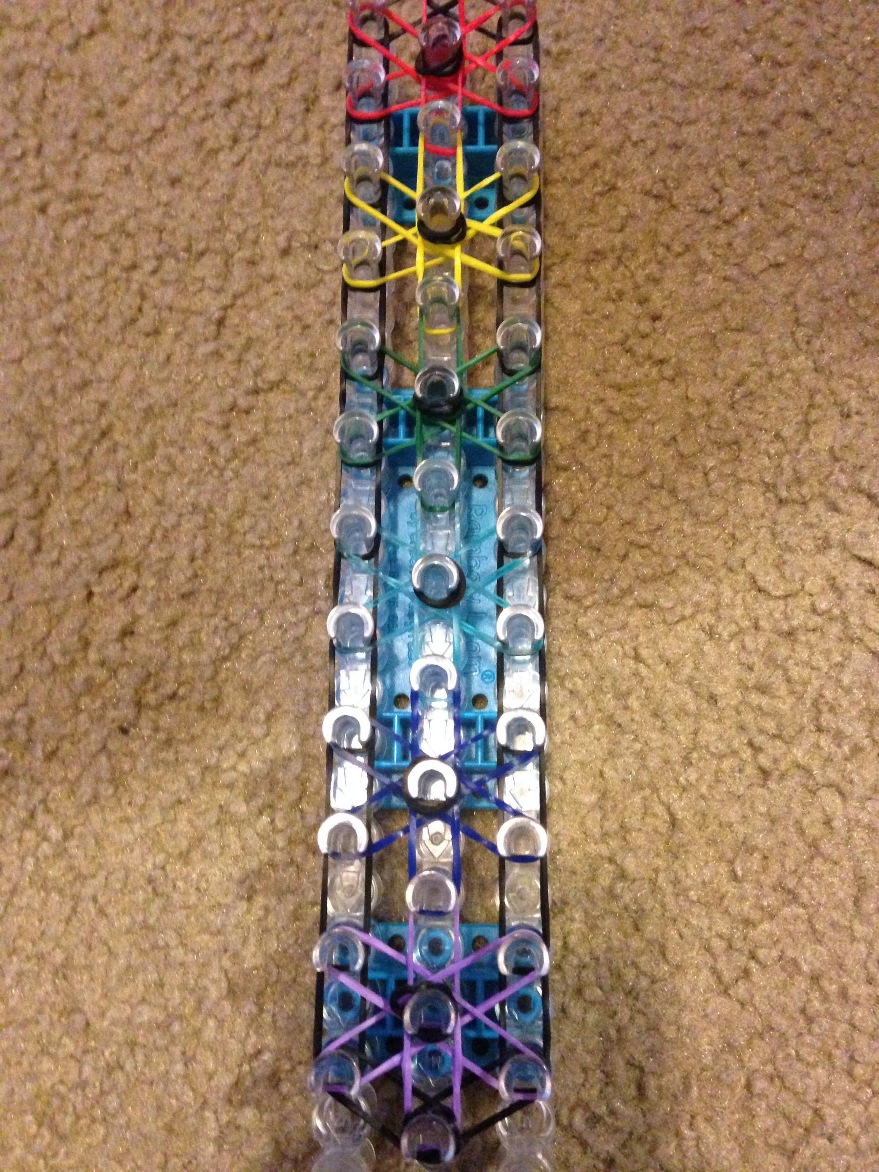 How to Make a Starburst Rubber Band Bracelet 18 Steps Instructables