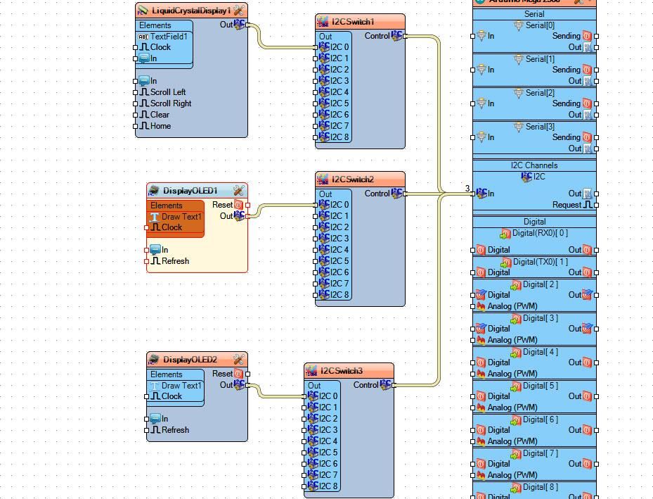 in Visuino Connect Components in Visuino Connect Components