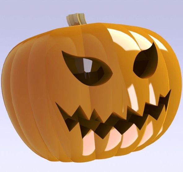 A 3D Print Ready Jack O' Lantern in Solidworks