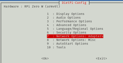 Configure Dietpi Wifi and Stuff