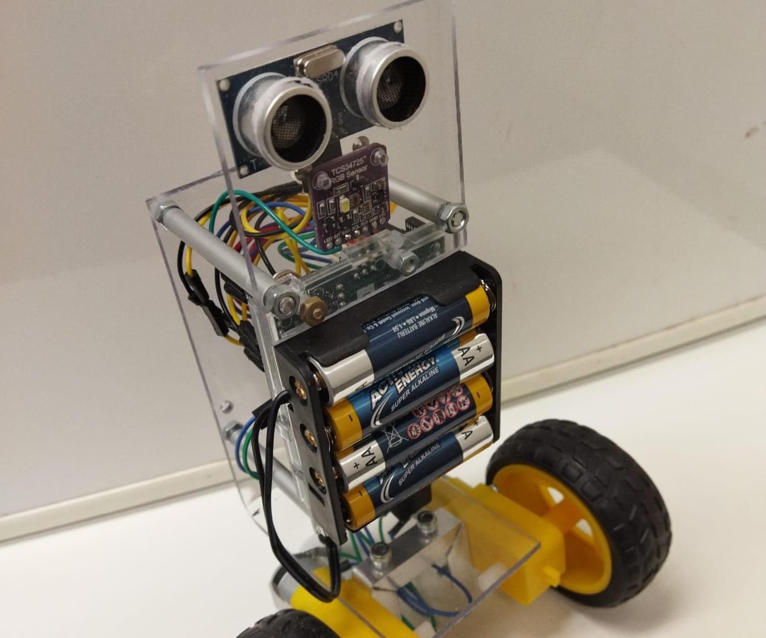 Robot in a Puzzle Maze