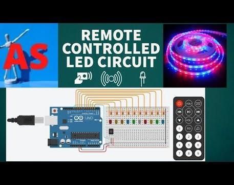 REMOTE CONTROLLED LED  CIRCUIT | TINKERCAD