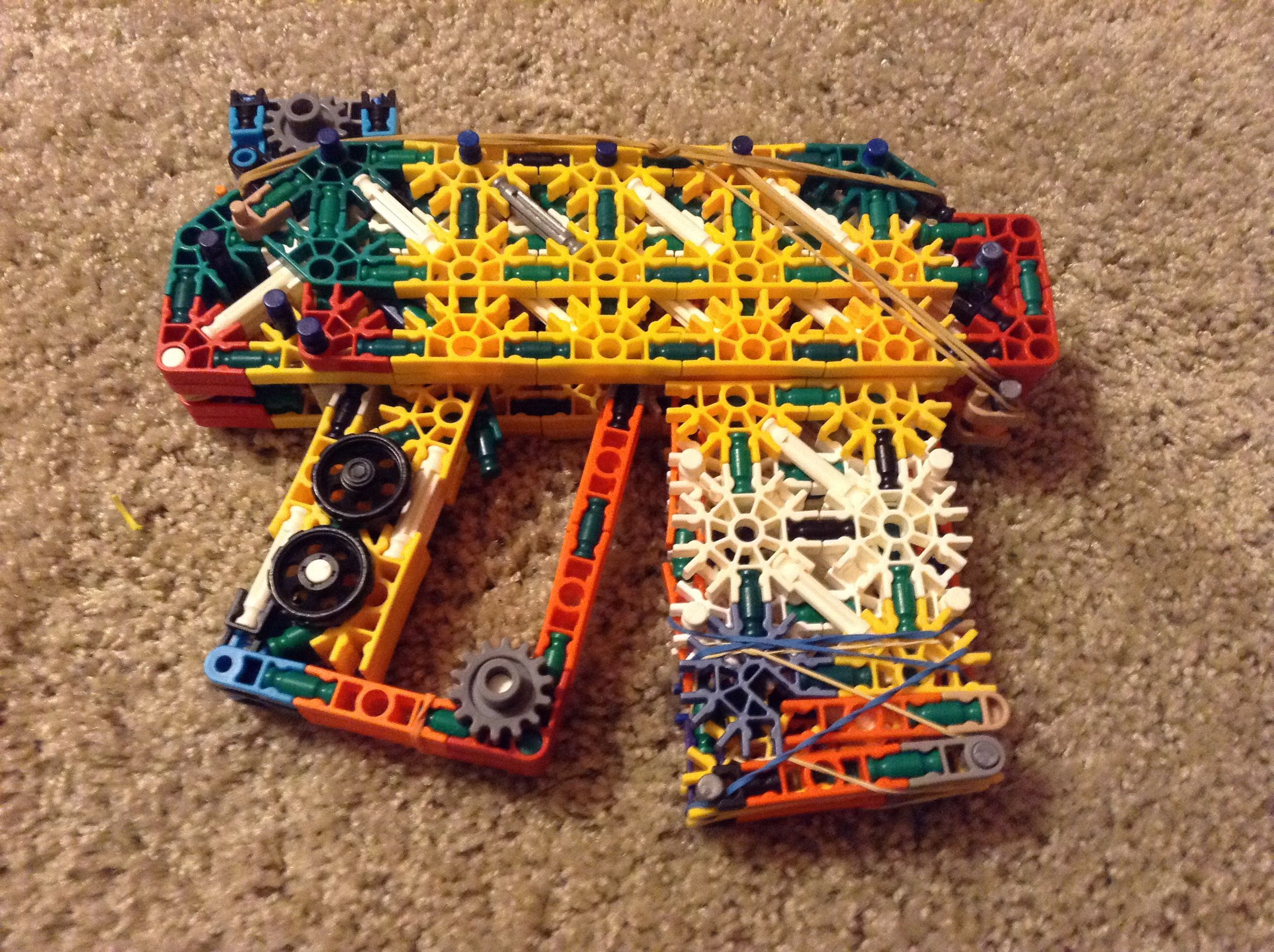 The Scorcher CAP a Knex Pistol