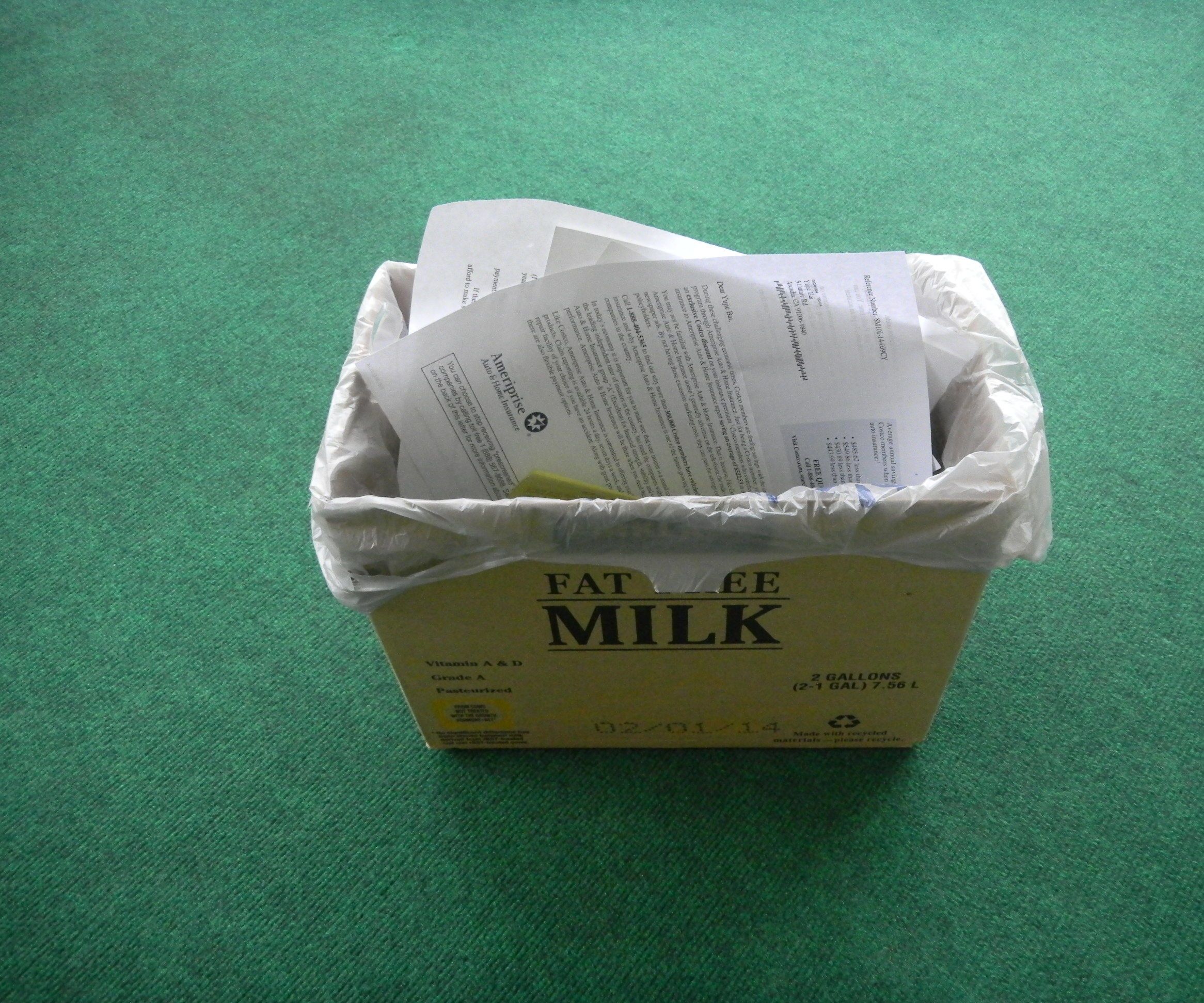 Cardboard Trash Can - $0 Project #1