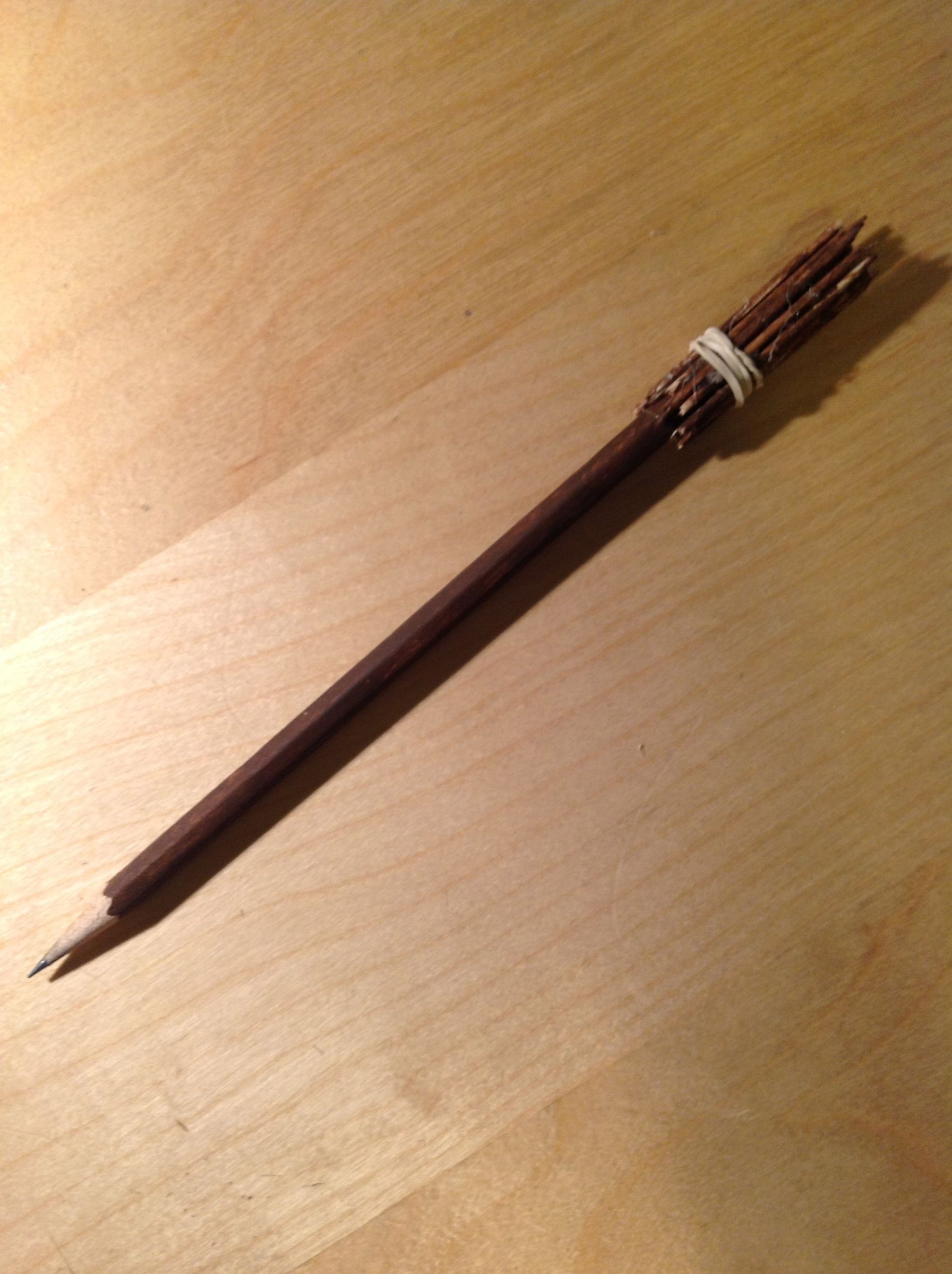 Harry Potter Broomstick Pencil 5 Steps Instructables