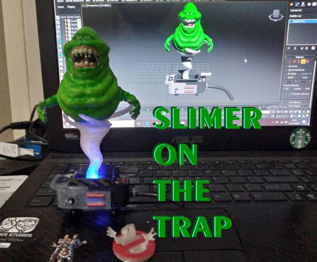 Slimer on the Trap With Led Effect