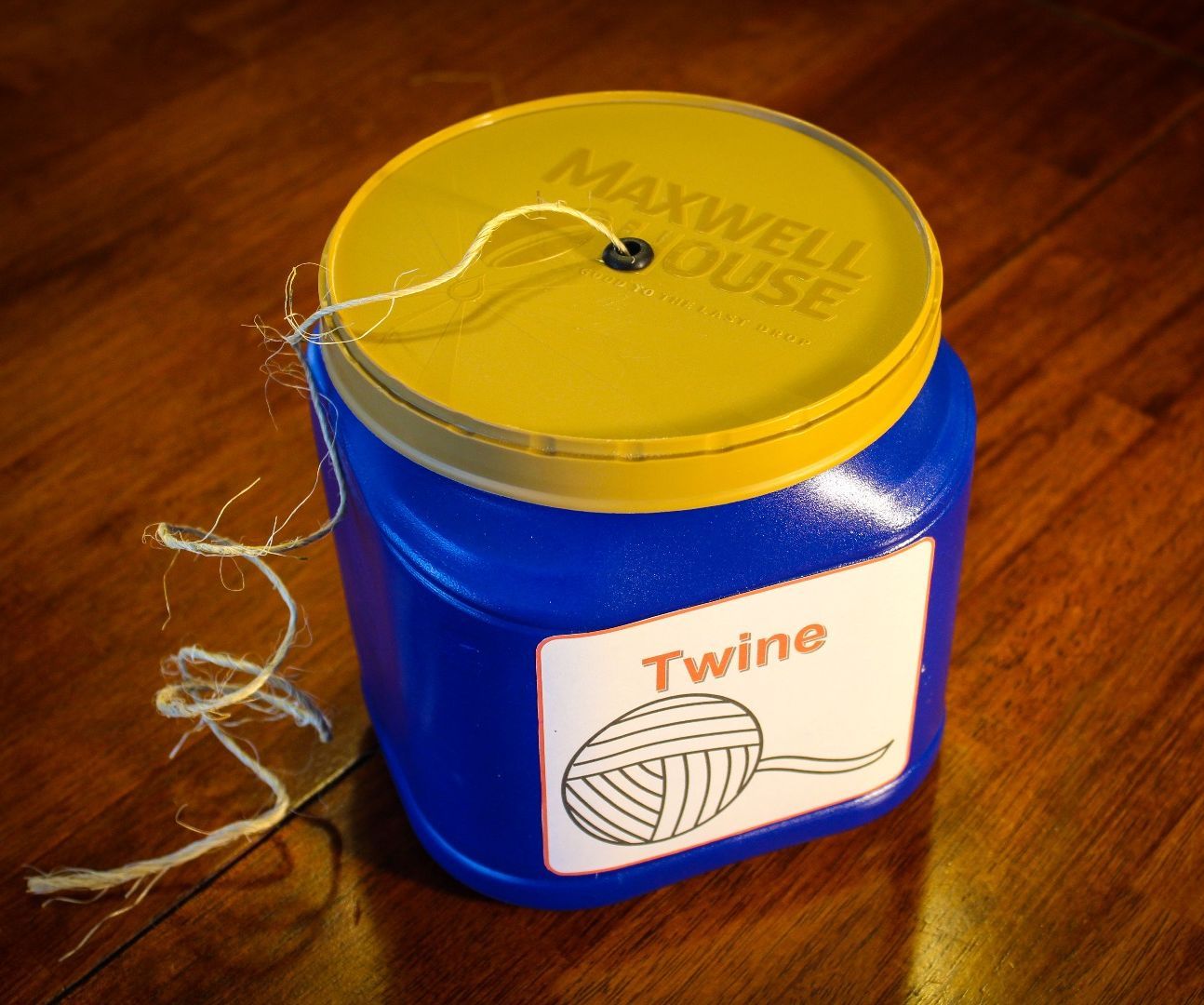 Coffee Container Twine Holder