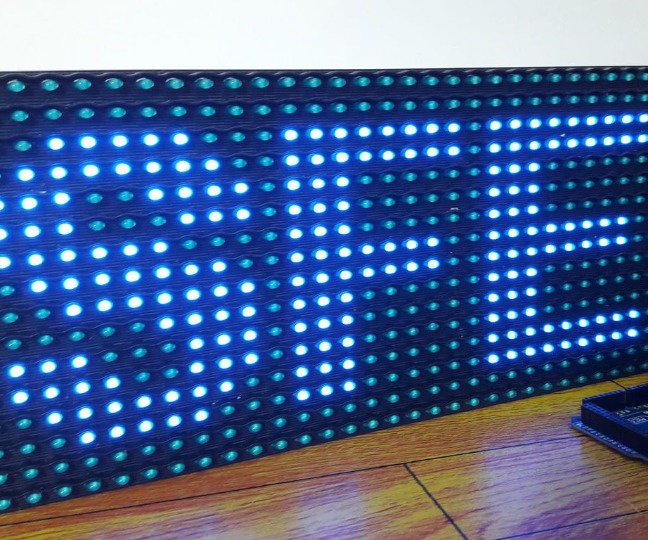 Display Text at P10 LED Display Using Arduino 