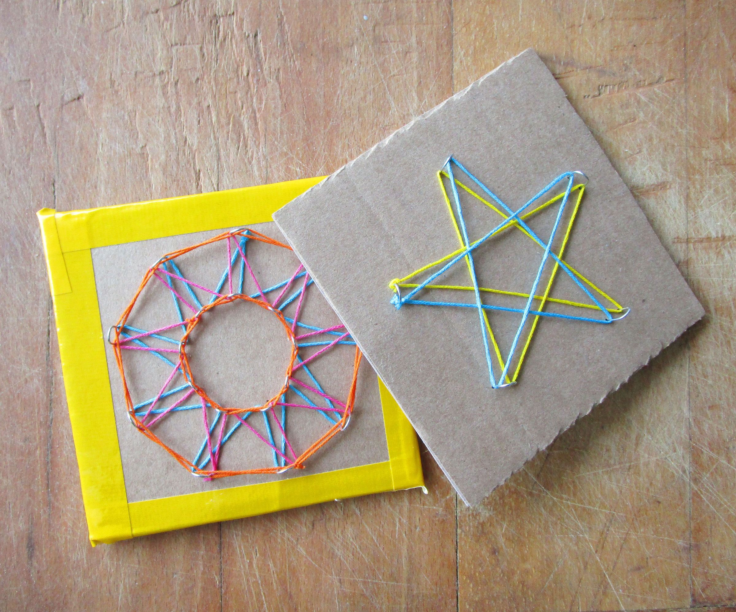 String Art With Paperclips