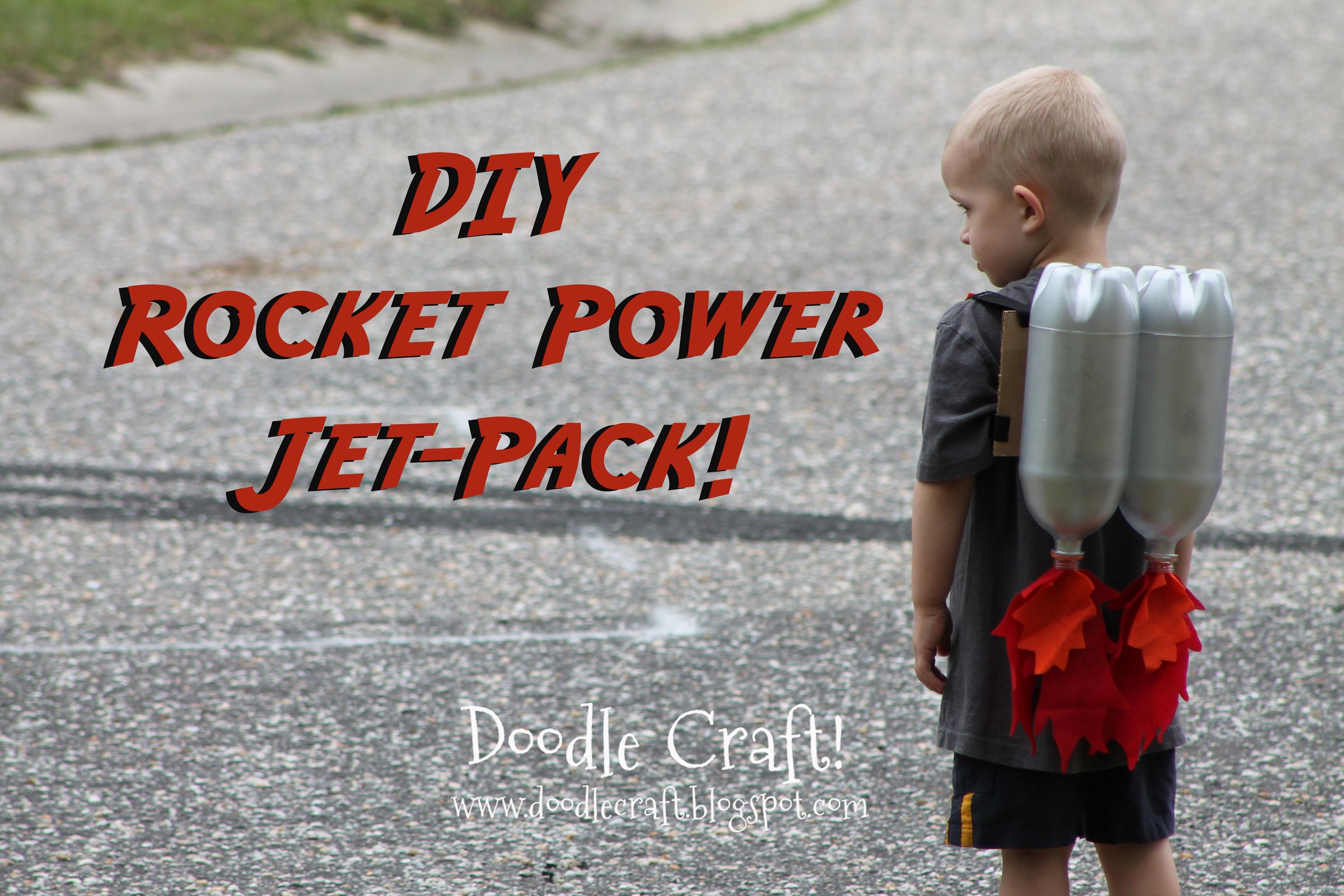 Kids Super Sci-Fi Rocket Fueled Jet Pack Made for Pennies!