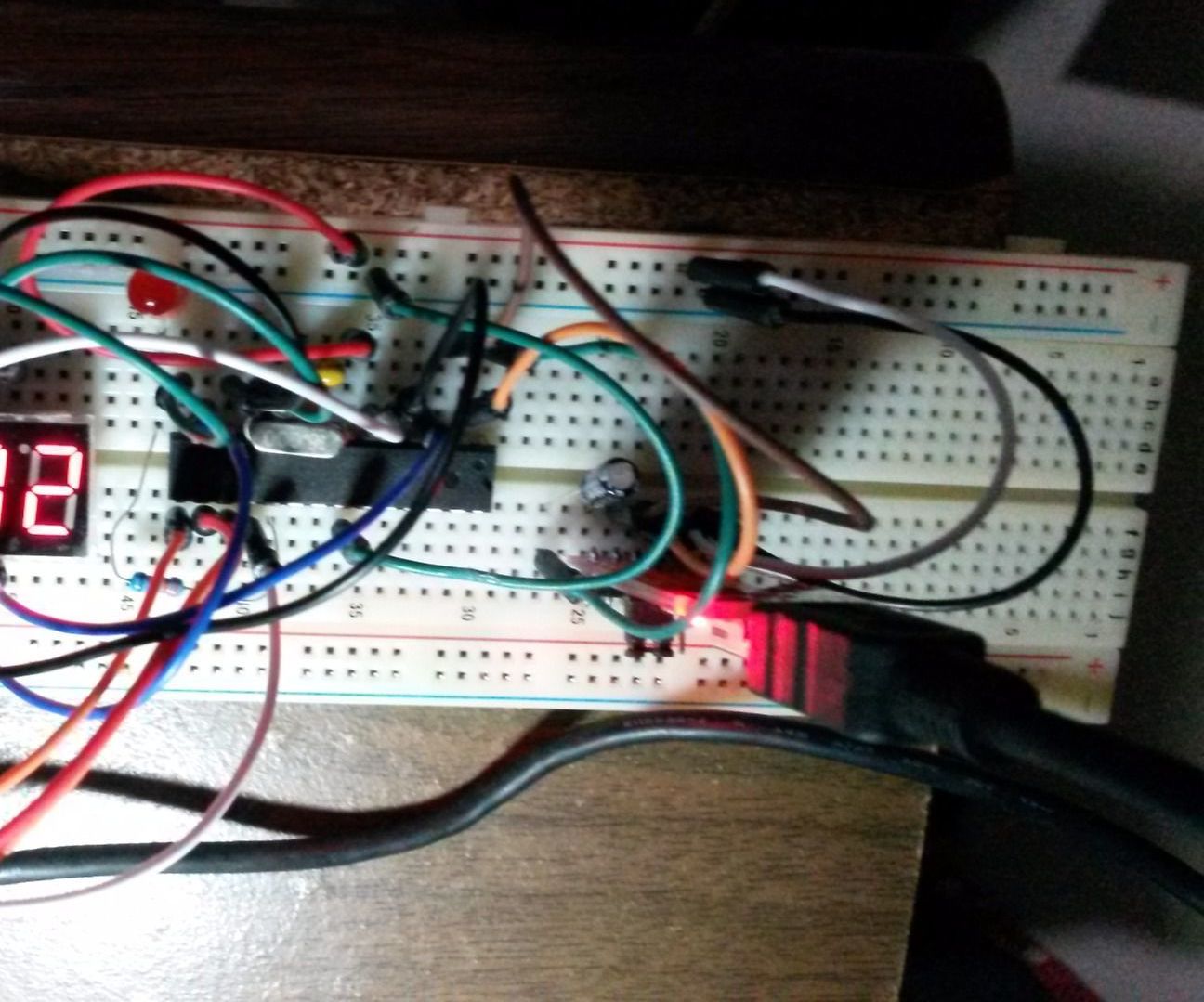 Counter for ATMega328P-PU No Need Arduino Board No Shift Register and No Transistor.