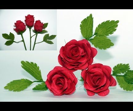 Flowers Making. How to Make Paper Flowers Rose / Crepe Paper Rose Flower / Diy Paper Rose/Julia DIY