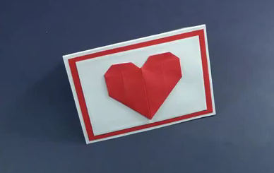 Mini Handmade Card for the Valentine's Day