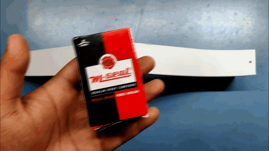 Filling the Joint With Epoxy 