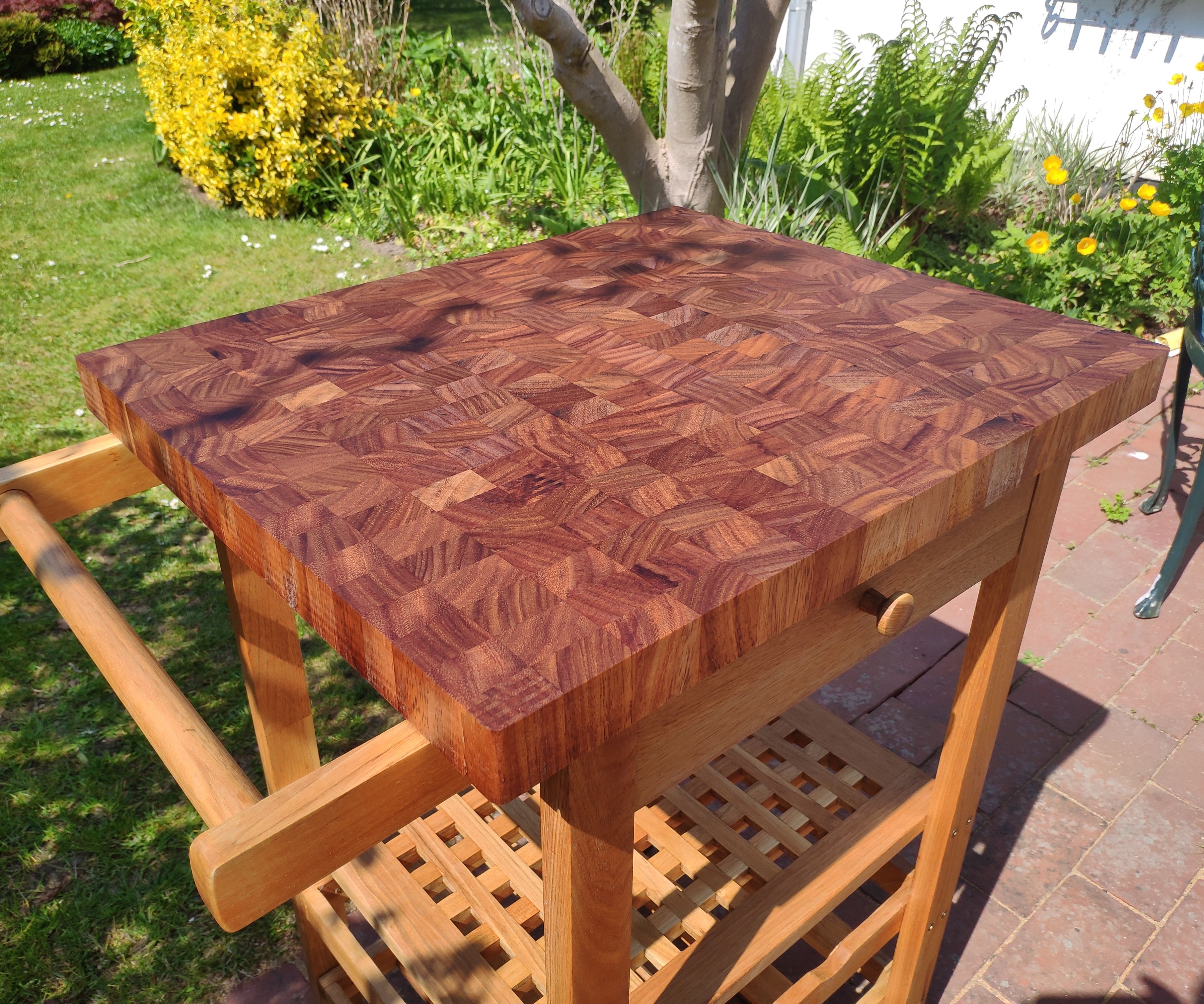 Restoring Kitchen Cart With New Tabletop (pictures Only)