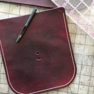 Groove Your Stitch Line and Attach Your Buckles 