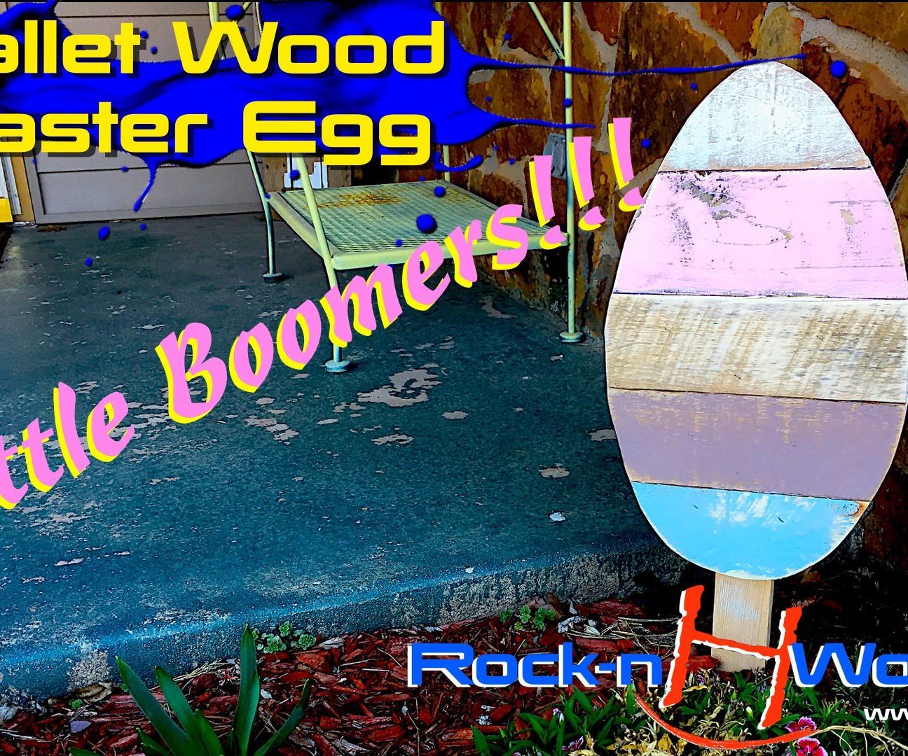 How to Make a Pallet Wood Easter Egg // Little Boomer