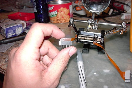 Removing the Thermal Printer, Salvaging the Sockets