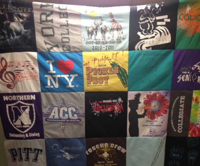 How to Make Quilt From Old TShirts 8 Steps (with Pictures