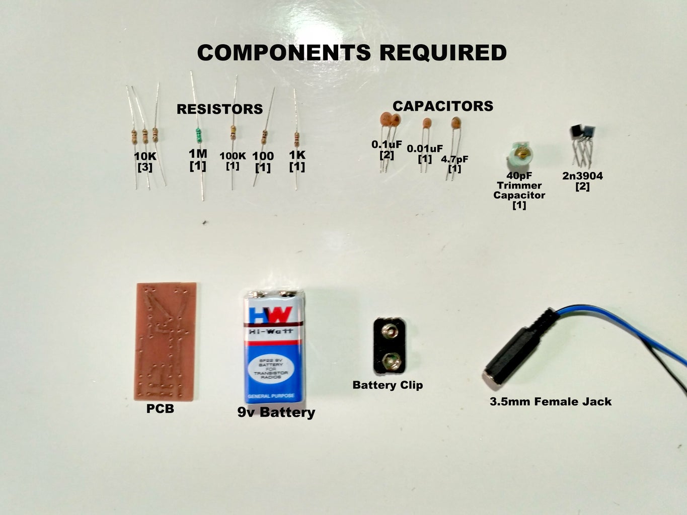 Components Required