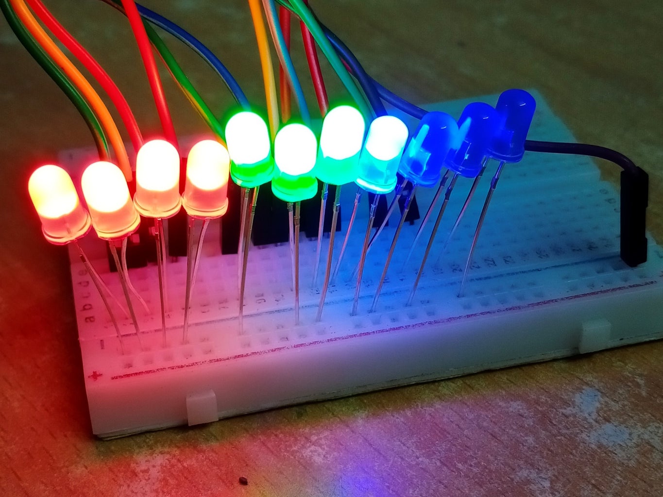 Multiple RGB Led Chaser Using Arduino Uno