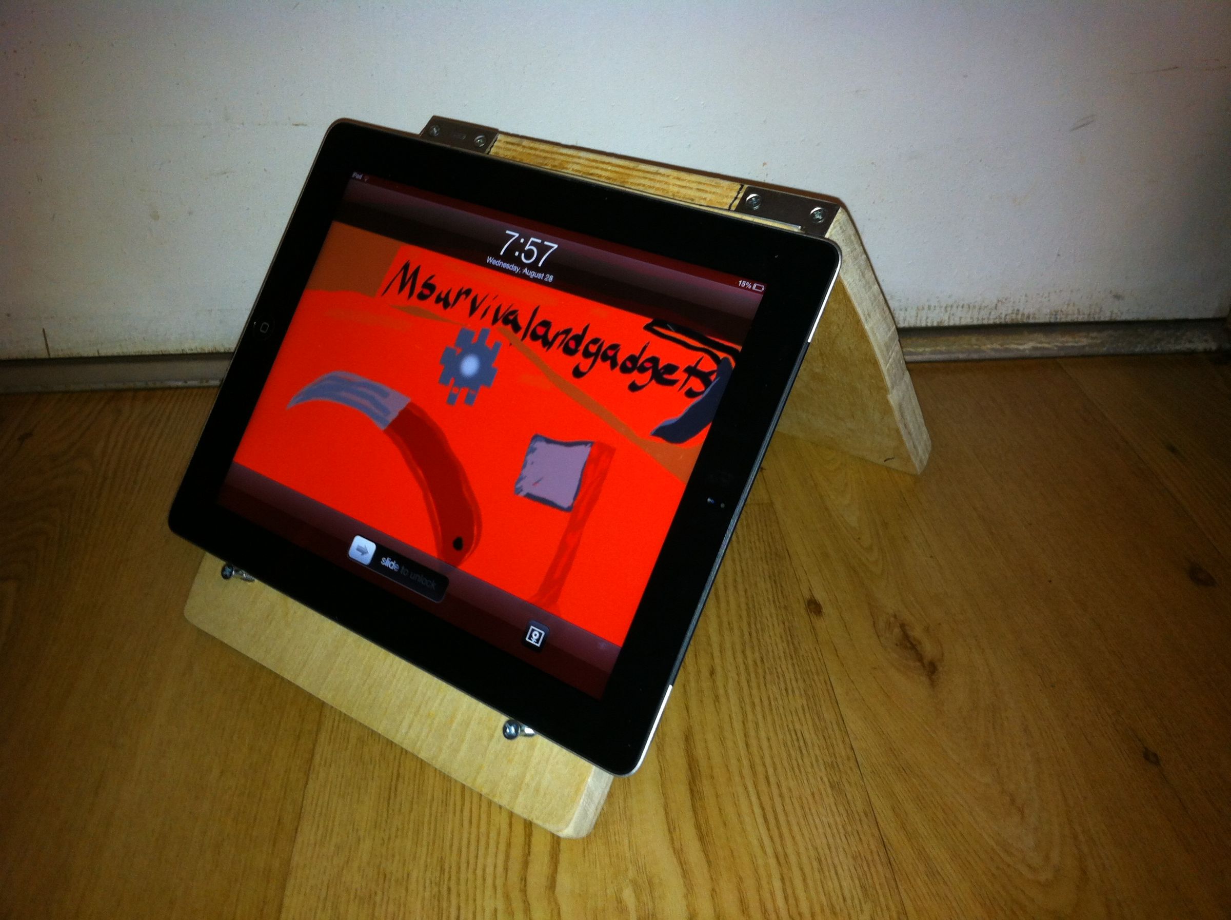 How to make an easy Ipad/ book stand