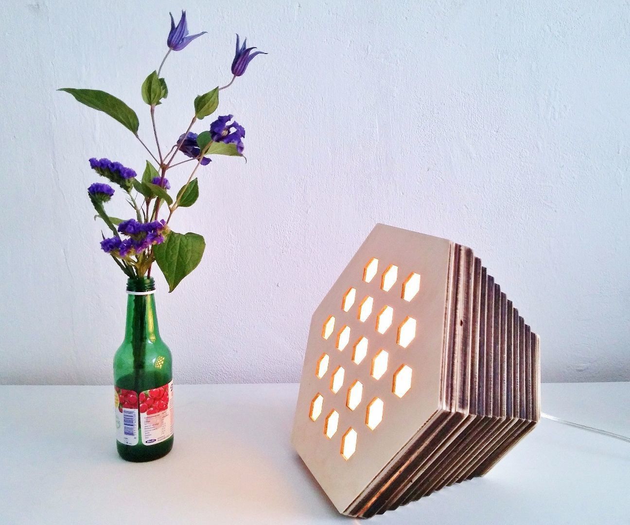 Plywood Hexagon Lamp