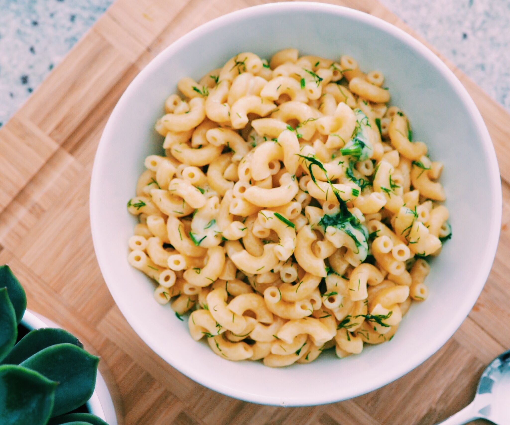 RECIPE | DILL CHEESE PASTA FOR ONE