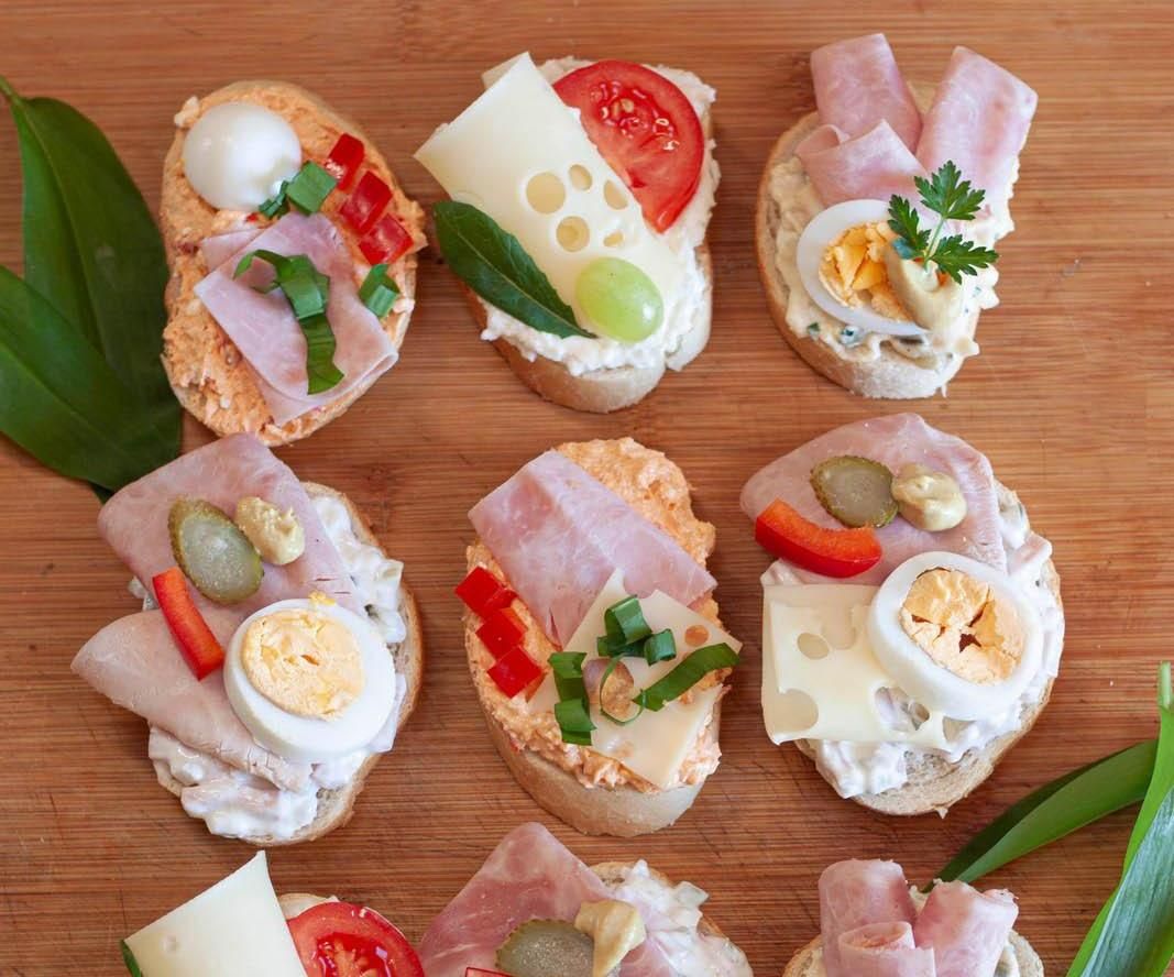 Chlebíčky – Czech Open Sandwiches